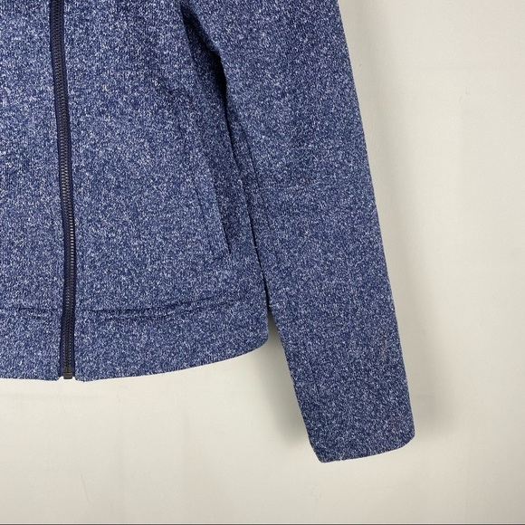 Banana Republic: Moto Sweater Tweed Jacket Off Center Zipper Full Zip Up Small - Picture 2 of 6